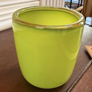 Bright Green Glass Tumbler from Zarrin Art Glass ‘04
